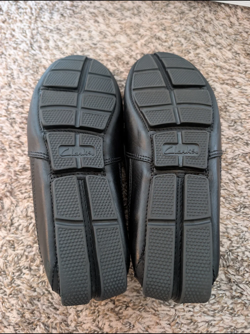 Men's Black Leather Slip-On Loafers